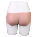 7.55in Wearable Silicone Uncut Dildo Pants Real Skin with Hollow Cock Sleeve
