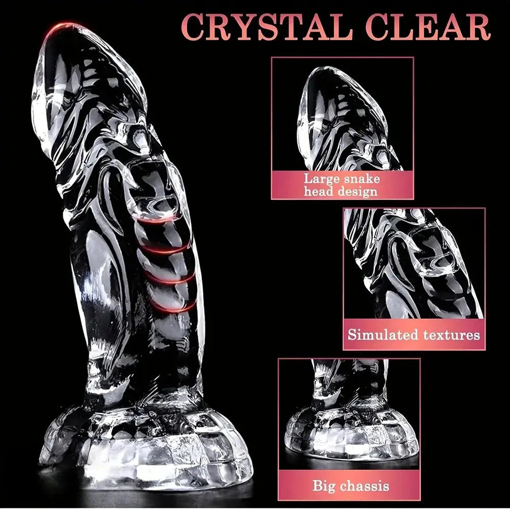 7.56in Butt Expander Adult Prostate Stimulation Monster TPE Dragon Odd Dildo