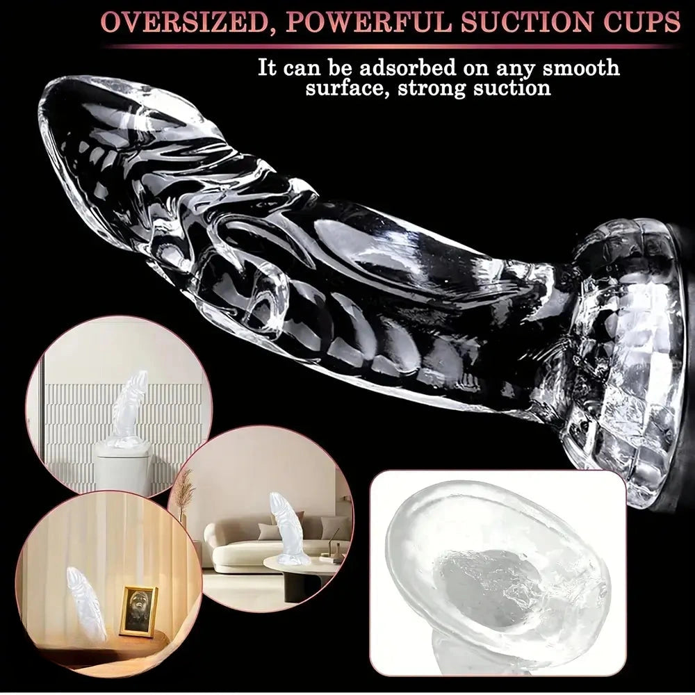 7.56in Butt Expander Adult Prostate Stimulation Monster TPE Dragon Odd Dildo