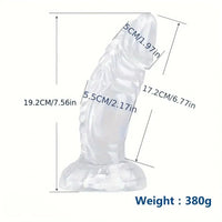 7.56in Butt Expander Adult Prostate Stimulation Monster TPE Dragon Odd Dildo
