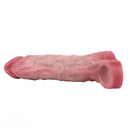 7.56in Lifelike Blue Veins Hollow Dildo Cock Sleeve With Cock Ring For Cock