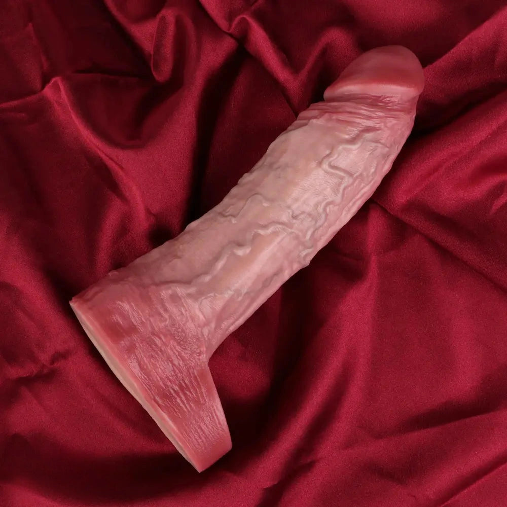 7.56in Lifelike Blue Veins Hollow Dildo Cock Sleeve With Cock Ring For Cock