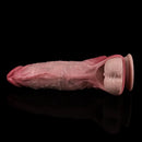 7.56in Lifelike Blue Veins Hollow Dildo Cock Sleeve With Cock Ring For Cock