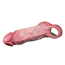7.56in Lifelike Blue Veins Hollow Dildo Cock Sleeve With Cock Ring For Cock