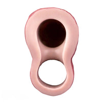 7.56in Lifelike Blue Veins Hollow Dildo Cock Sleeve With Cock Ring For Cock