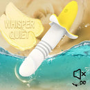 7.59in Banana Thrusting Vibrating Silicone Soft Dildo For Prostate Vagina