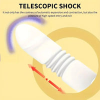 7.59in Banana Thrusting Vibrating Silicone Soft Dildo For Prostate Vagina