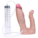 7.59in Double Density Silicone Soft Ejaculating Dual Ended Lifelike Dildo