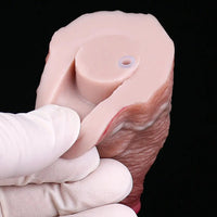7.59in Double Density Silicone Soft Ejaculating Dual Ended Lifelike Dildo