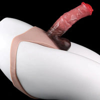 7.59in Horse Cock Strap on Dildo Panty High Elastic Wearable Dildos Panties