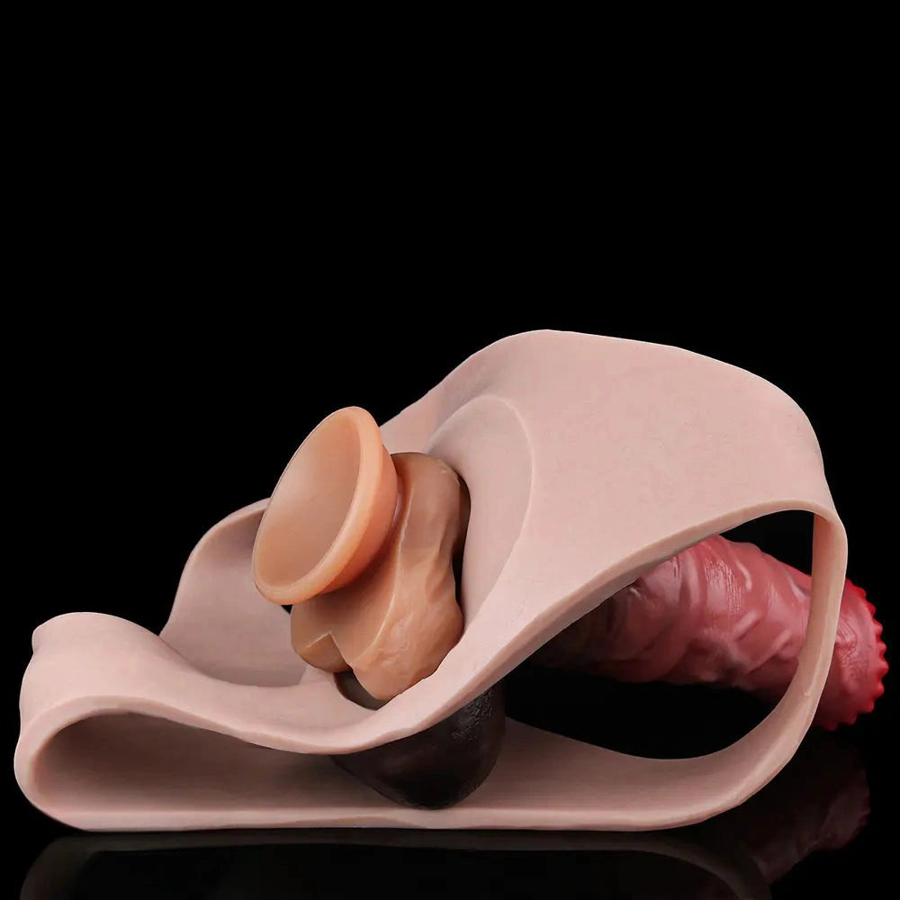 7.59in Horse Cock Strap on Dildo Panty High Elastic Wearable Dildos Panties