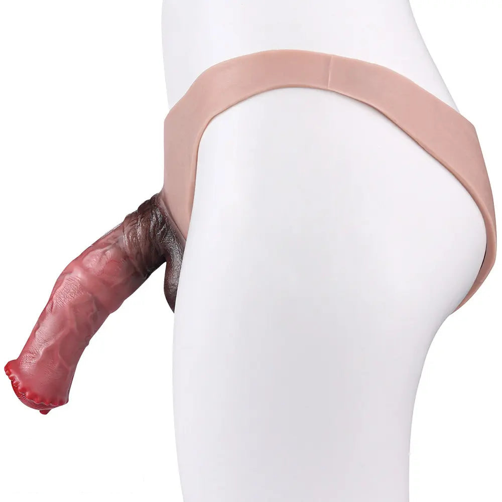 7.59in Horse Cock Strap on Dildo Panty High Elastic Wearable Dildos Panties