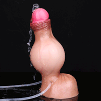 7.59in Inflatable Squirting Soft Silicone Dildo Penis For Gay Masturbation