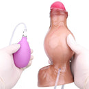 7.59in Inflatable Squirting Soft Silicone Dildo Penis For Gay Masturbation