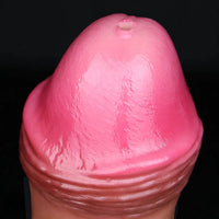 7.59in Inflatable Squirting Soft Silicone Dildo Penis For Gay Masturbation