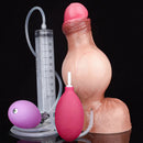 7.59in Inflatable Squirting Soft Silicone Dildo Penis For Gay Masturbation