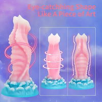 7.59in Lifelike Silicone Soft Luminous Monster Dildo For Anal Expansion