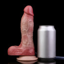 7.59in Liquid Silicone Double Layer Realistic Ejaculating Dildo For Sex Love