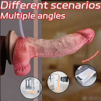 7.59in Liquid Silicone Double Layer Realistic Ejaculating Dildo For Sex Love
