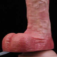 7.59in Liquid Silicone Double Layer Realistic Ejaculating Dildo For Sex Love