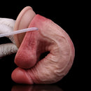 7.59in Liquid Silicone Double Layer Realistic Ejaculating Dildo For Sex Love