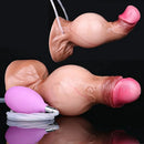 7.59in Skin-Friendly Liquid Silicone Inflatable Spraying Dildo Sex Toy