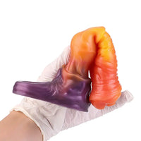 7.59in Warhorse Cock Fire Vein Gradient Tone Cock Dildo Sleeve For Male