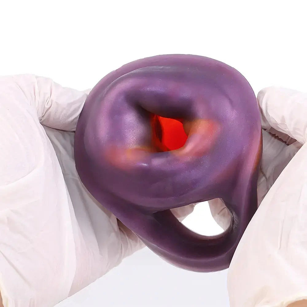 7.59in Warhorse Cock Fire Vein Gradient Tone Cock Dildo Sleeve For Male