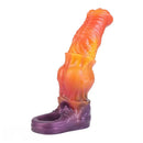 7.59in Warhorse Cock Fire Vein Gradient Tone Cock Dildo Sleeve For Male