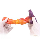 7.59in Warhorse Cock Fire Vein Gradient Tone Cock Dildo Sleeve For Male