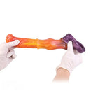 7.59in Warhorse Cock Fire Vein Gradient Tone Cock Dildo Sleeve For Male