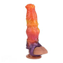 7.59in Warhorse Cock Fire Vein Gradient Tone Cock Dildo Sleeve For Male
