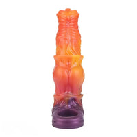 7.59in Warhorse Cock Fire Vein Gradient Tone Cock Dildo Sleeve For Male