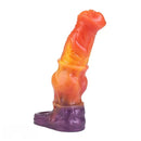 7.59in Warhorse Cock Fire Vein Gradient Tone Cock Dildo Sleeve For Male