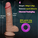 7.5in 8.46in 9.84in Lifelike Double Layer Silicone Dildo Anal Sex Toy
