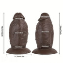 7.5in 8.5in Extra Thick Big Ebony Silicone Soft Dildo For Enhanced Pleasure