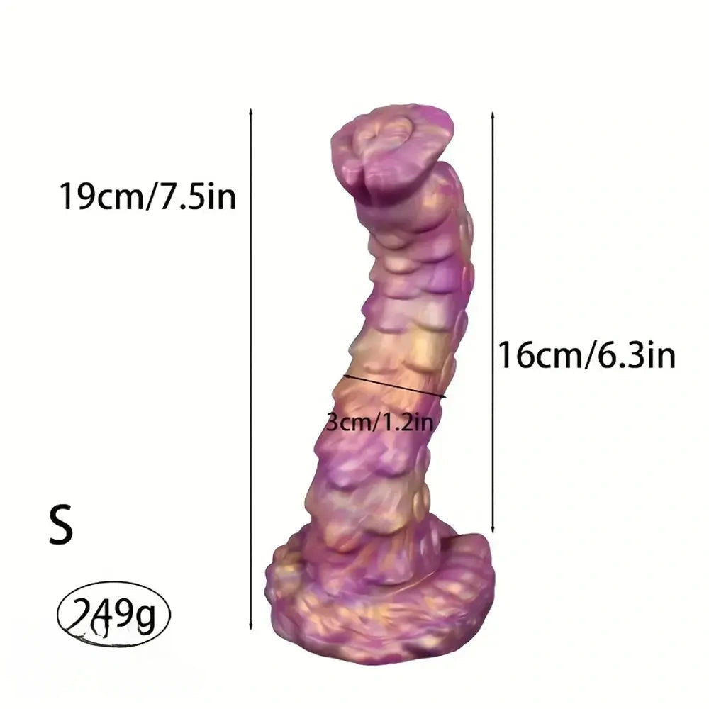 7.5in 9.1in 10.6in Liquid Silicone Soft Simulation Big Fantasy Soft Tentacle Dildo