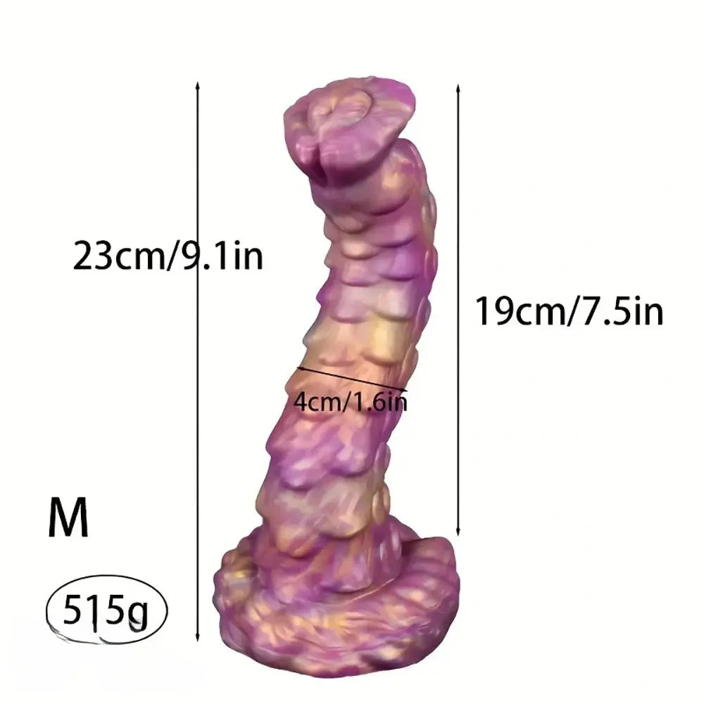 7.5in 9.1in 10.6in Liquid Silicone Soft Simulation Big Fantasy Soft Tentacle Dildo