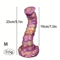 7.5in 9.1in 10.6in Liquid Silicone Soft Simulation Big Fantasy Soft Tentacle Dildo