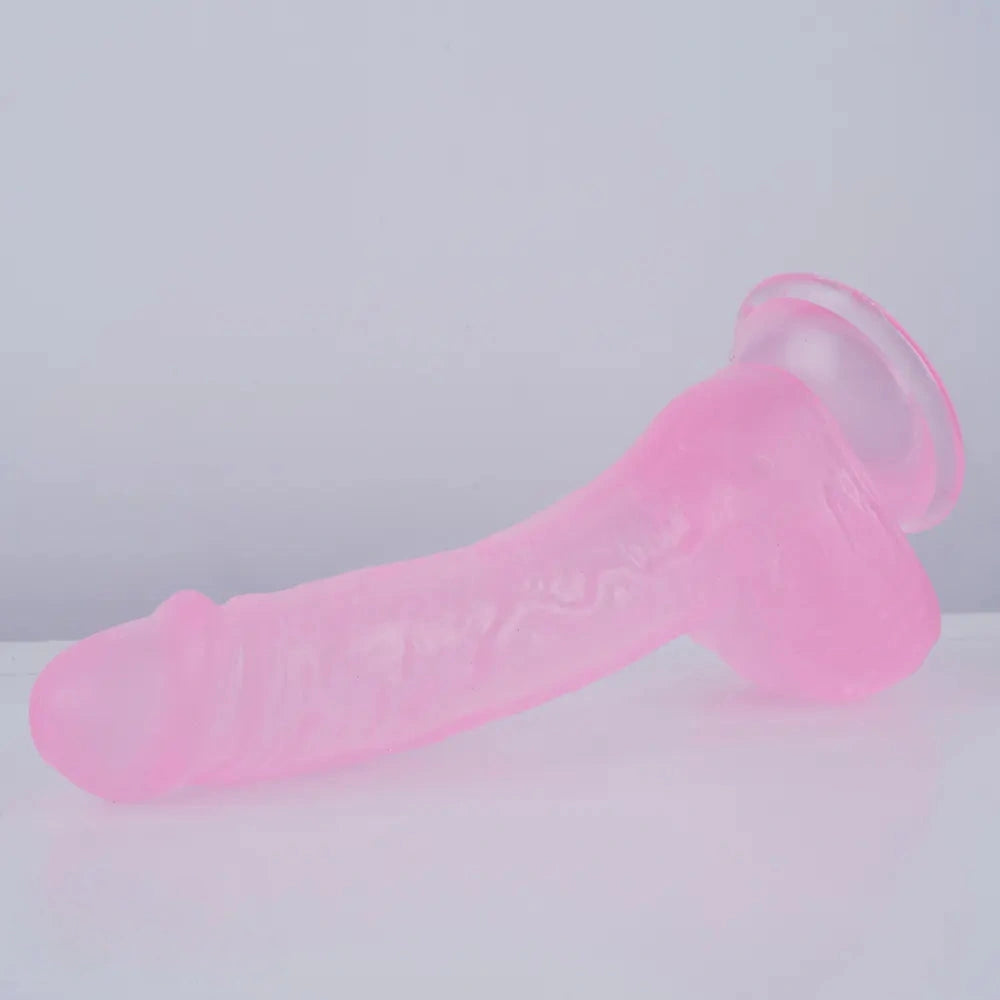 7.5in Curved PVC Female Masturbator Suction Cup Dildo For Women