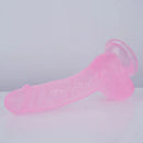 7.5in Curved PVC Female Masturbator Suction Cup Dildo For Women