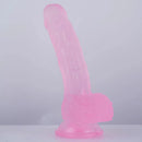 7.5in Curved PVC Female Masturbator Suction Cup Dildo For Women