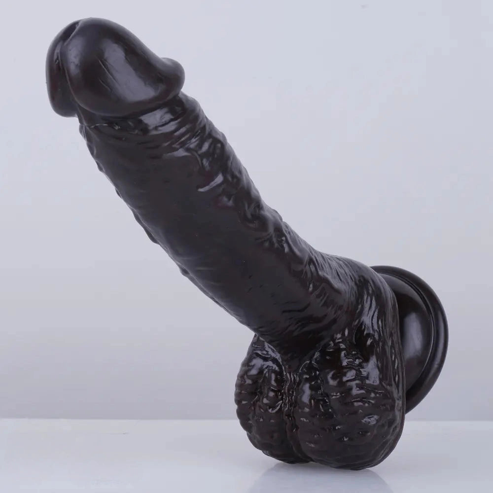 7.5in Curved PVC Female Masturbator Suction Cup Dildo For Women
