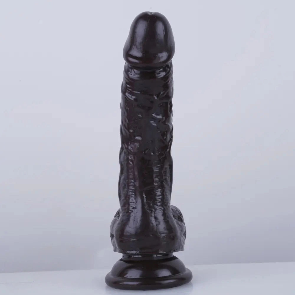 7.5in Curved PVC Female Masturbator Suction Cup Dildo For Women
