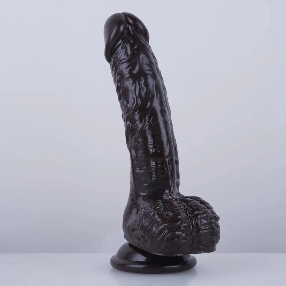7.5in Curved PVC Female Masturbator Suction Cup Dildo For Women