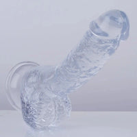 7.5in Curved PVC Female Masturbator Suction Cup Dildo For Women
