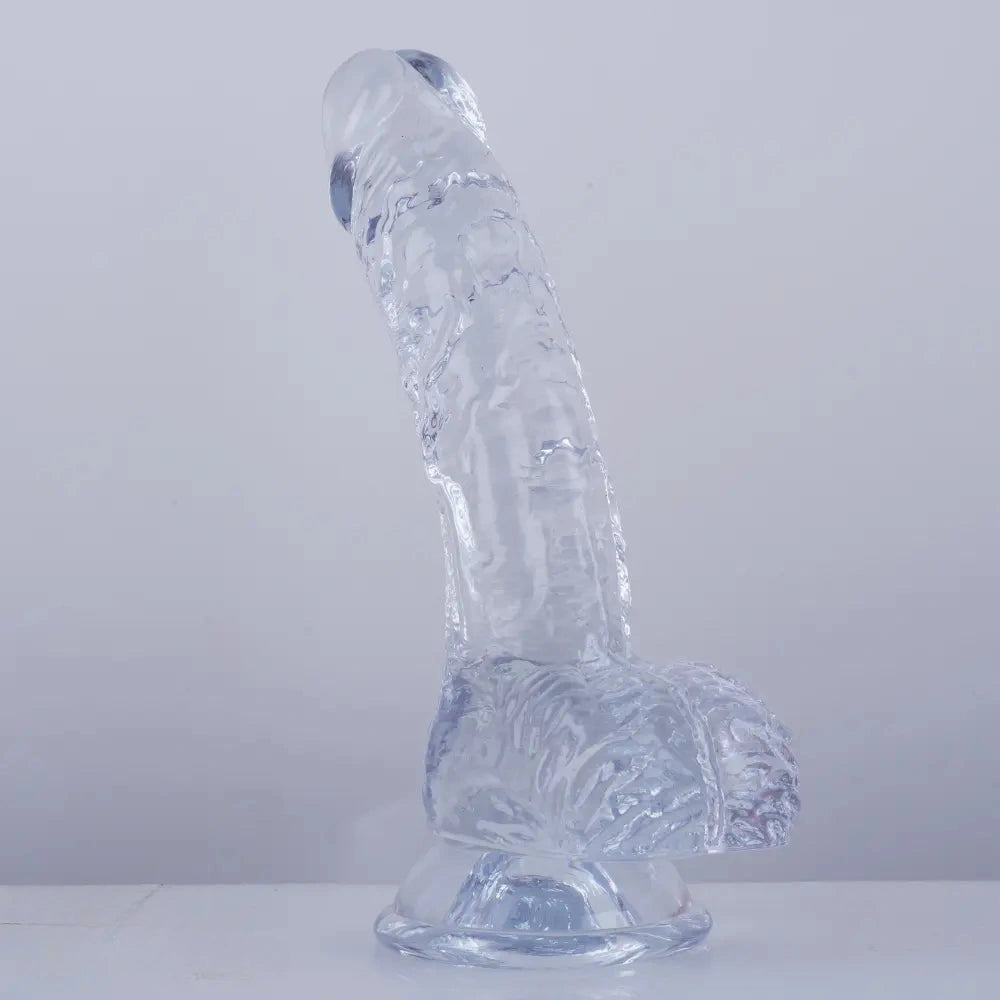 7.5in Curved PVC Female Masturbator Suction Cup Dildo For Women