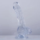 7.5in Curved PVC Female Masturbator Suction Cup Dildo For Women