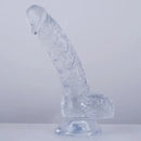7.5in Curved PVC Female Masturbator Suction Cup Dildo For Women