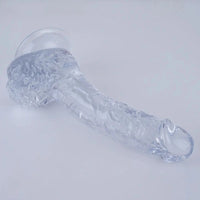 7.5in Curved PVC Female Masturbator Suction Cup Dildo For Women
